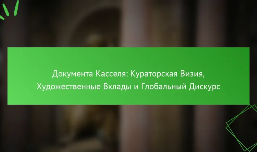 Документa Касселя: Кураторская Визия, Художественные Вклады и Глобальный Дискурс